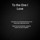 The couples message card: life pulls us in a hundred directions, but every road I take ends at you