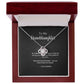 To My Granddaughter necklace gift — finish and box options
