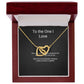 Couples Interlocking Hearts necklace gift — additional view