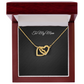 To My Mom — Interlocking Hearts Necklace Gift with Message Card