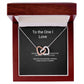 Couples necklace gift — finish and box options