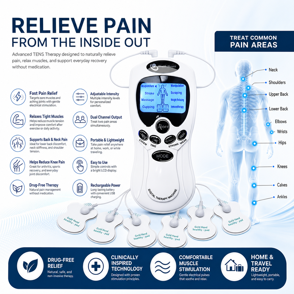 Zyra TENS Machine Pro electrotherapy massage device